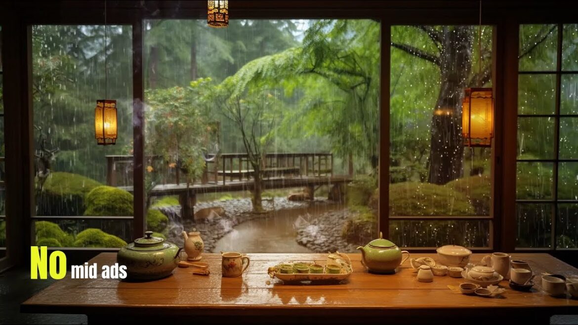 Peaceful Rain in Japanese Garden: Sleep Therapy Peaceful Rain in Japanese Garden: Sleep Therapy