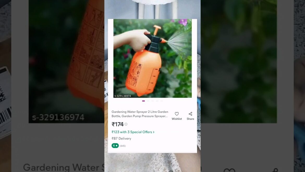 Gardening Water Spray 🌿🧴 || SK NEON #gardening #waterspray #meesho #product #unboxing #skneon