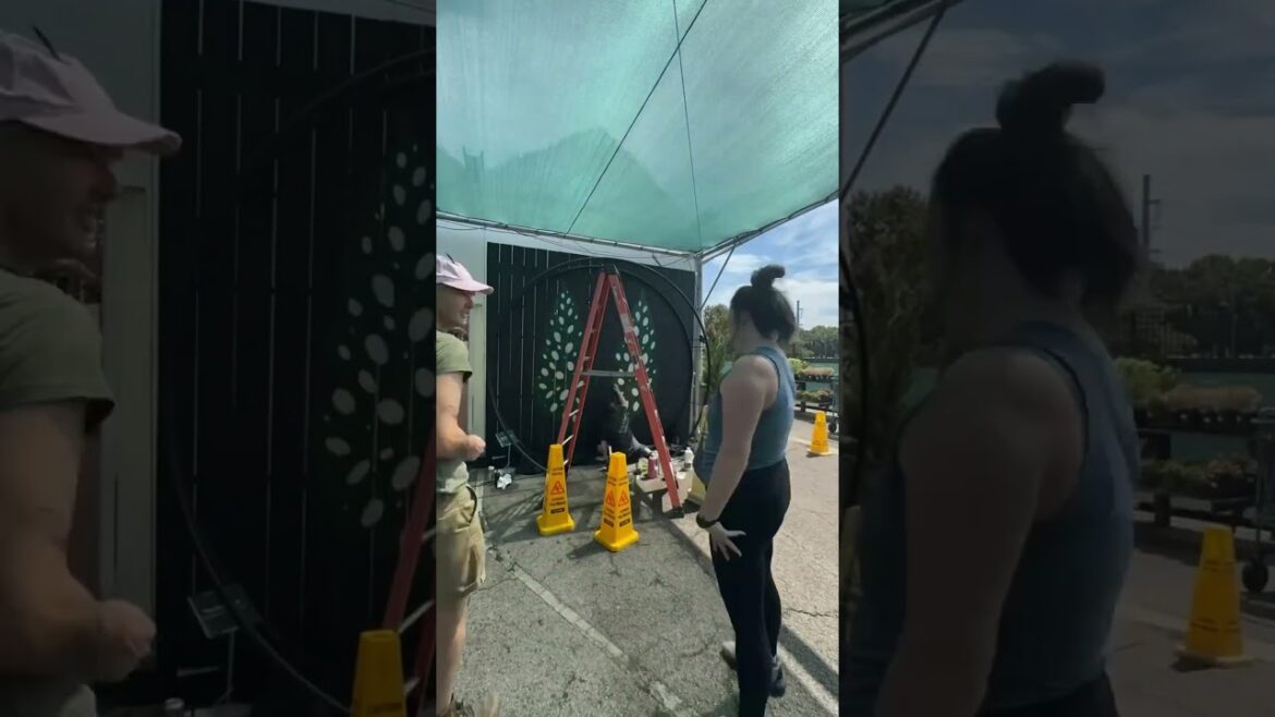 We added a beautiful new mural to our garden center! ♥️🌿 #shorts #begonias #mural We added a beautiful new mural to our garden center! ♥️🌿 #shorts #begonias #mural