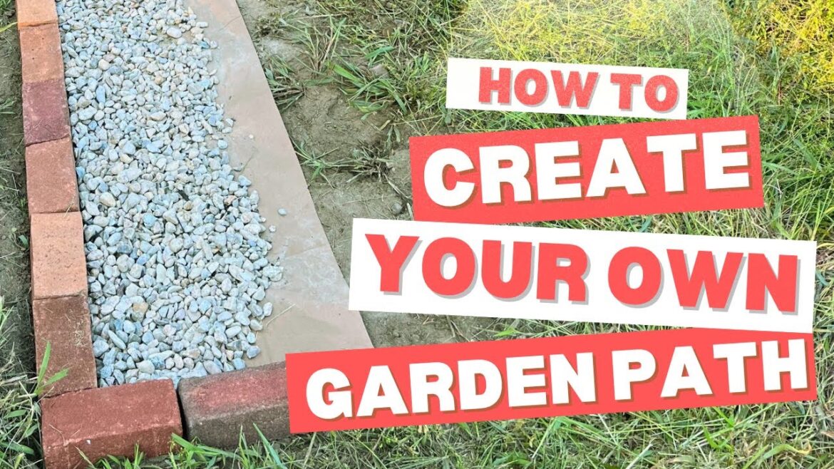 How to create a simple garden path! (After putting it off for 2 months)