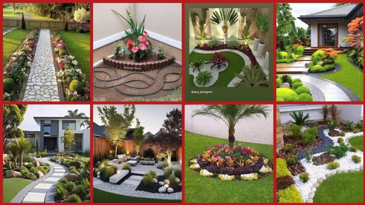 Garden patio designs | Backyard landscaping ideas | home front yard designs