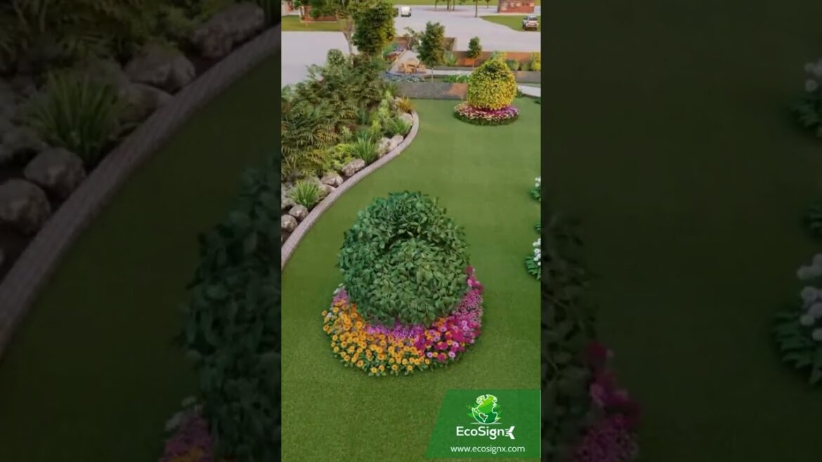 Garden Design | Landscaping #3dvisualization #3denvironment #outdoordesign #shorts #landscapedesign