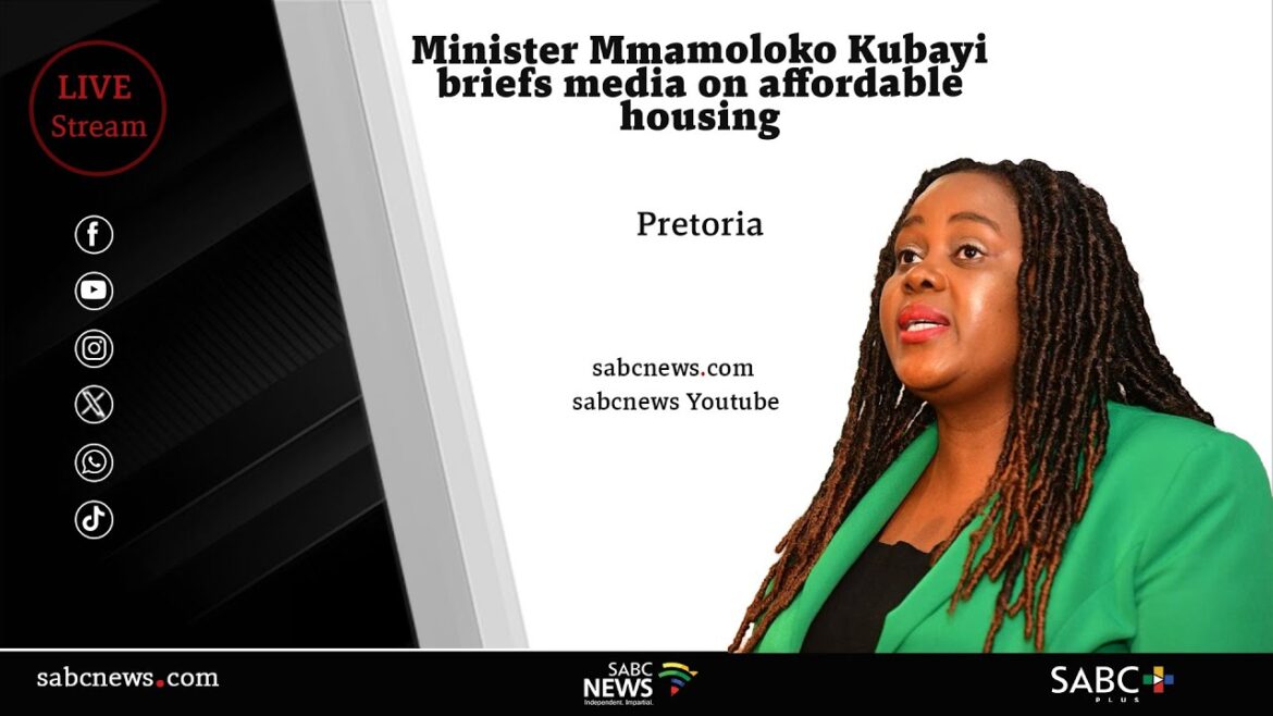 Minister Kubayi briefs media on plans to assist struggling gap market to access affordable housing