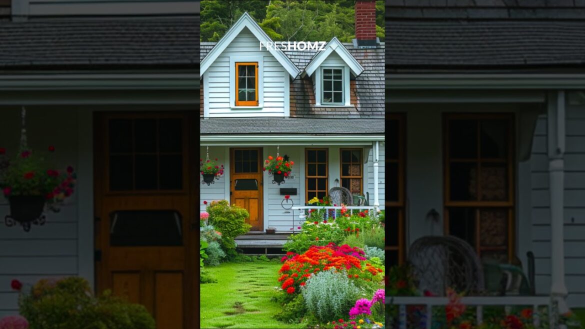 Frontyard Garden Cape Code Style House (Full Video On The Link Bellow)