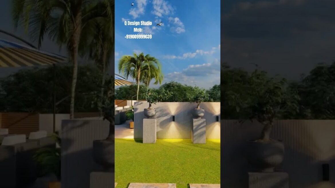 Terrace Garden Design| Terrace Garden Idea| Walkthrough #terracegardening #landscape #qdesignstudio
