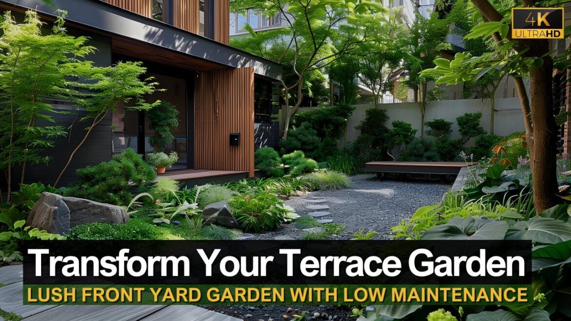 Transform Your Terrace: Lush Front Yard Garden Design with Low Maintenance Efforts! Transform Your Terrace: Lush Front Yard Garden Design with Low Maintenance Efforts!