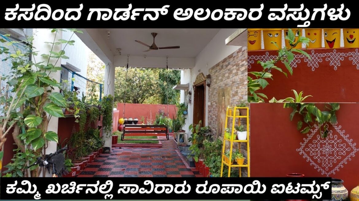 Free of cost Garden Decoration /garden makeover video/Easy Diy Ides #how to decorate garden