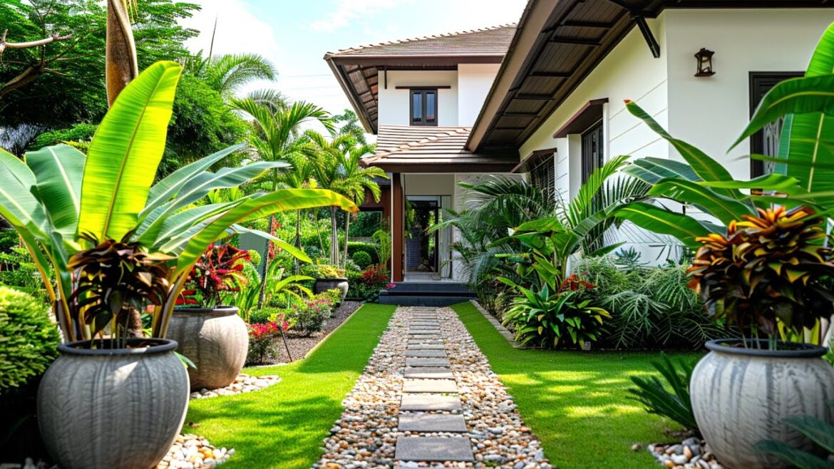 Creating a Lush Oasis: Front Yard Ideas for White-Hued Homes Creating a Lush Oasis: Front Yard Ideas for White-Hued Homes