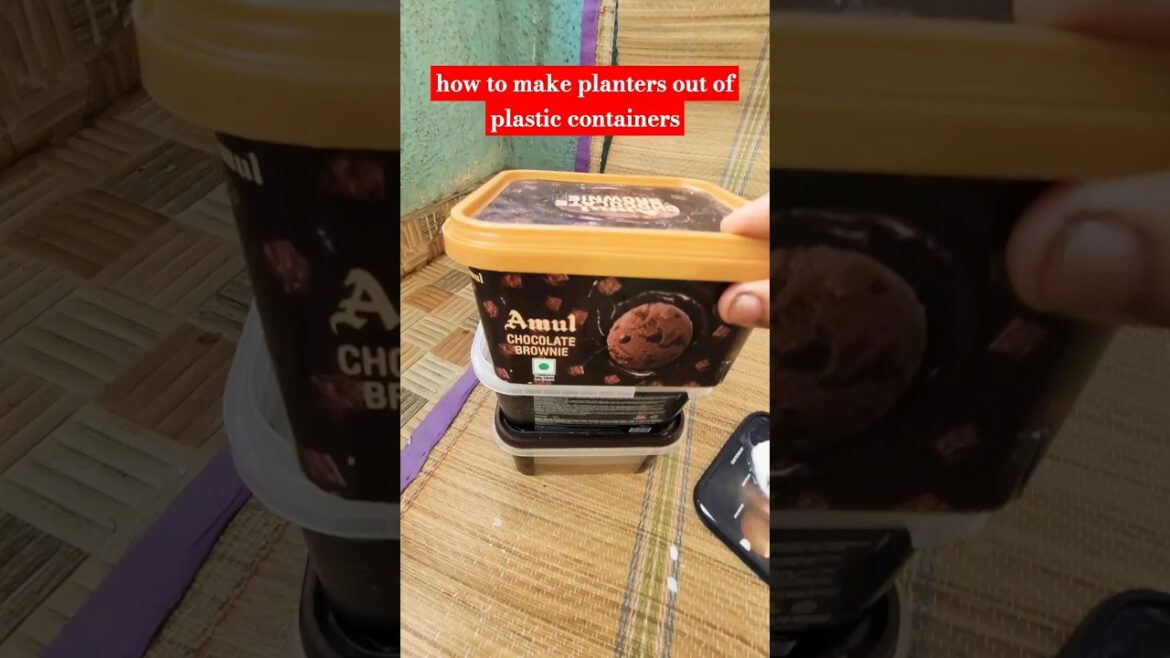 planters out of waste plastic container#shorts #shortsfeed #youtubeshorts #diy #recycle#painting
