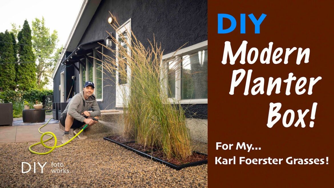 DIY Modern Planter Box Build   4K
