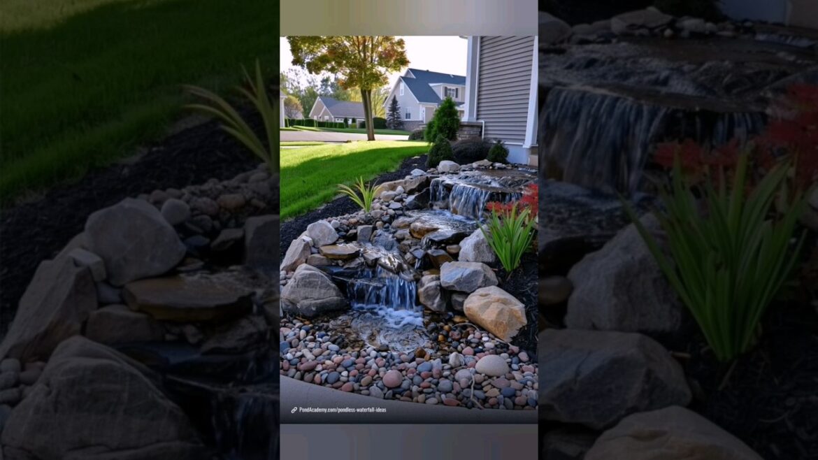 Frontyard garden Waterfall Ideas 2024 #homegarden Frontyard garden Waterfall Ideas 2024 #homegarden