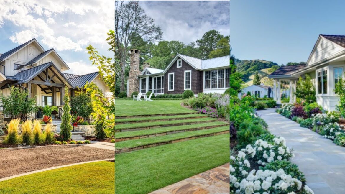 Farmhouse landscaping ideas | Farmhouse front yard landscaping ideas | landscaping idea for backyard