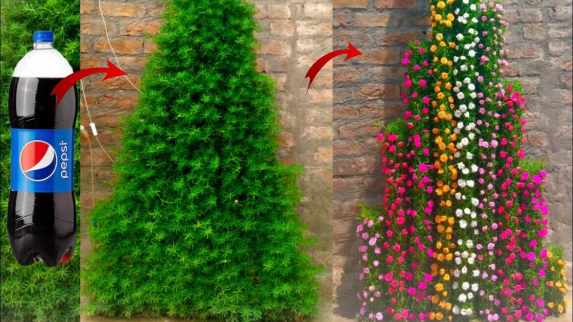 How to Make Flower Tower (Step by Step Guide)| DIY Mini Burj khalifa | Innovative gardening idea