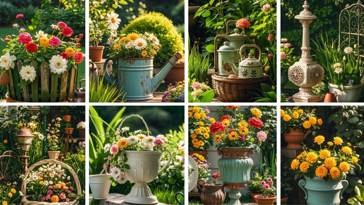 Timeless Charm: Antique Garden Design Ideas for a Beautiful Outdoor Space. @decorabout Timeless Charm: Antique Garden Design Ideas for a Beautiful Outdoor Space. @decorabout