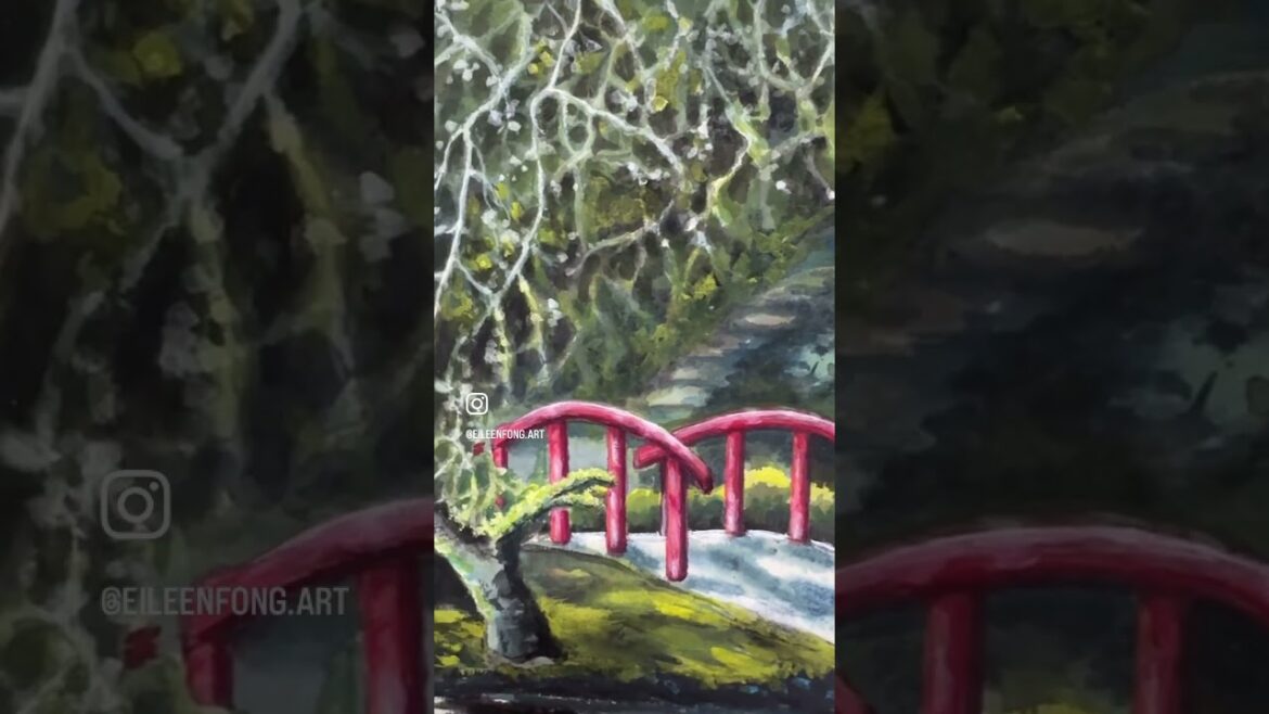 The Beautiful Japanese Garden in Painting #japanese #garden #gardenpainting