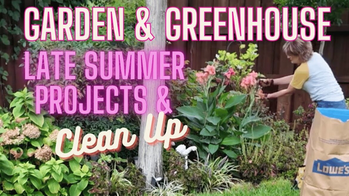 September Garden and Greenhouse Clean Up | Trimming | Deadheading | North Texas Gardening | Zone 8b