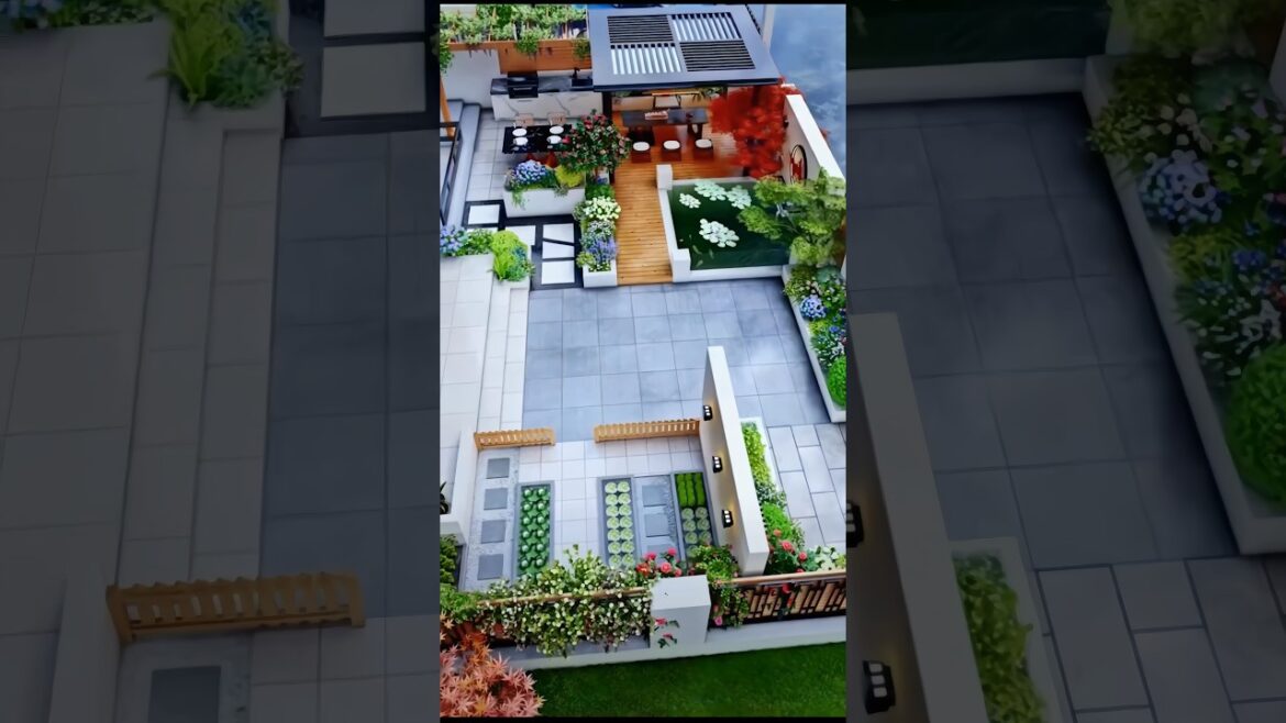 Porch with seperate parking #shorts #homedecor #animation #3d Porch with seperate parking #shorts #homedecor #animation #3d