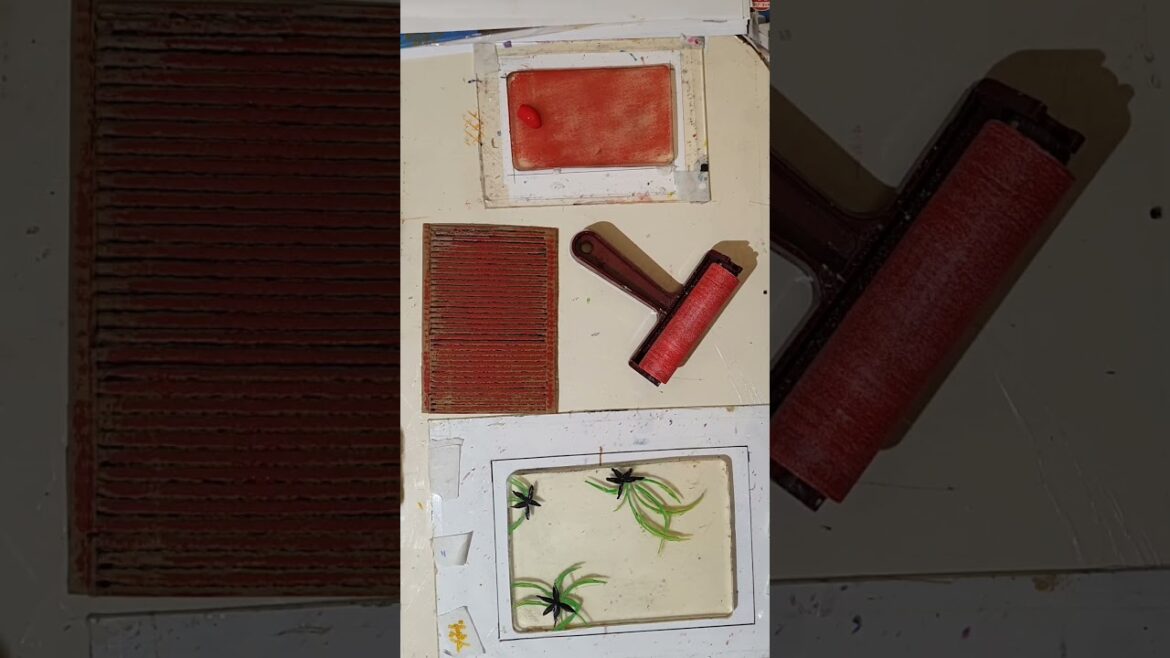 Gelli Plate Printing Public Domain Japanese Woodcut 1800s  - 2 with Janette