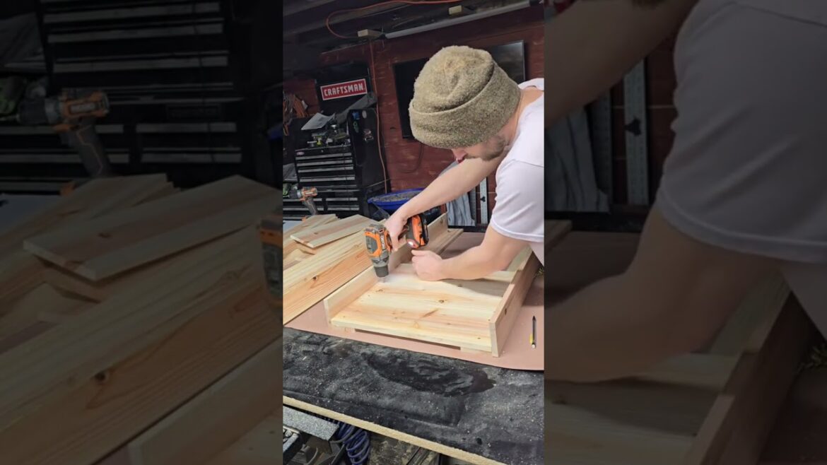 Diy Raised planter with a shelf #diy #woodworking #planter