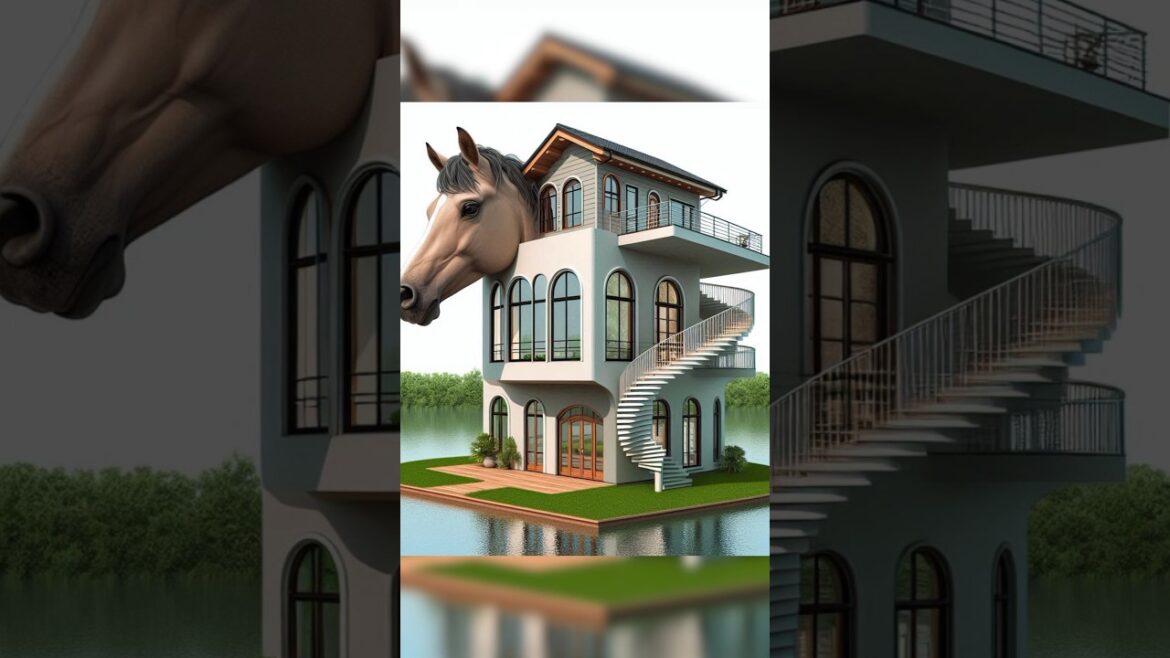Funny horse house design #funnyhouse#homedesign #ytshortsvideo