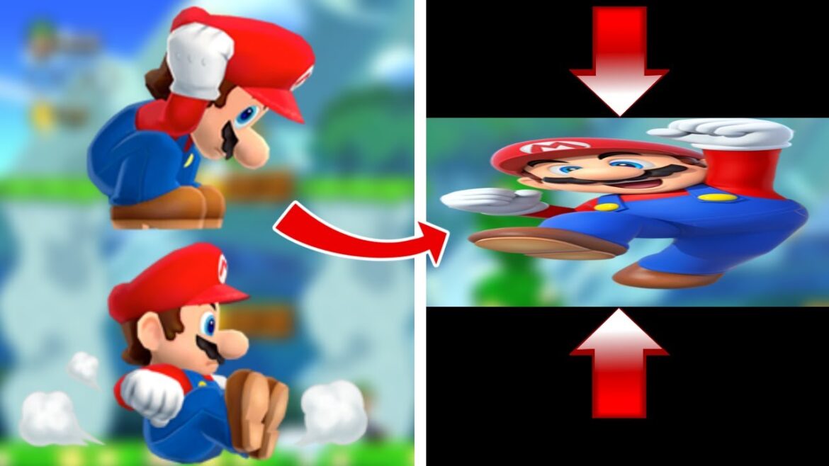 Every time I duck or ground pound, the video gets squashed || Super Mario Maker 2 Challenges