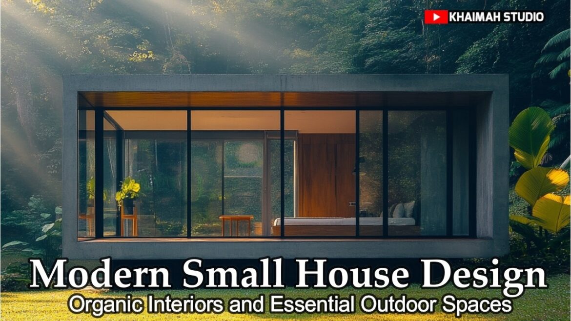 Modern Small House Design Organic Interiors and Essential Outdoor Spaces