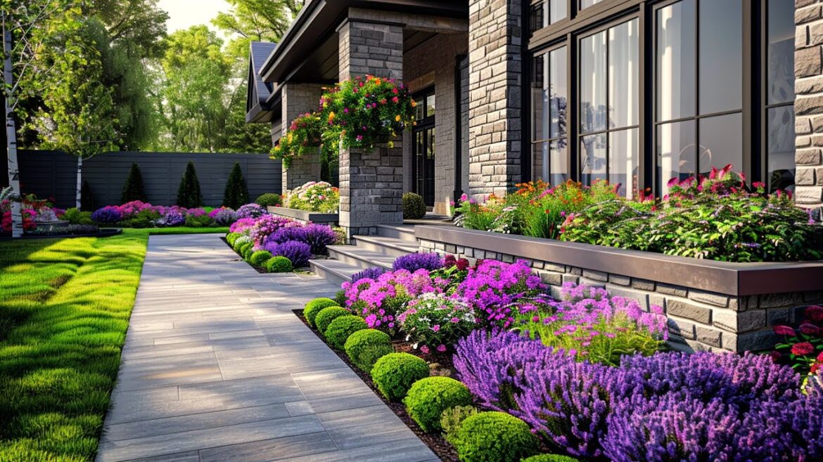 Designing Elegant Flower Beds for Front Yard Landscapes | Front Yard Flower Beds Designing Elegant Flower Beds for Front Yard Landscapes | Front Yard Flower Beds