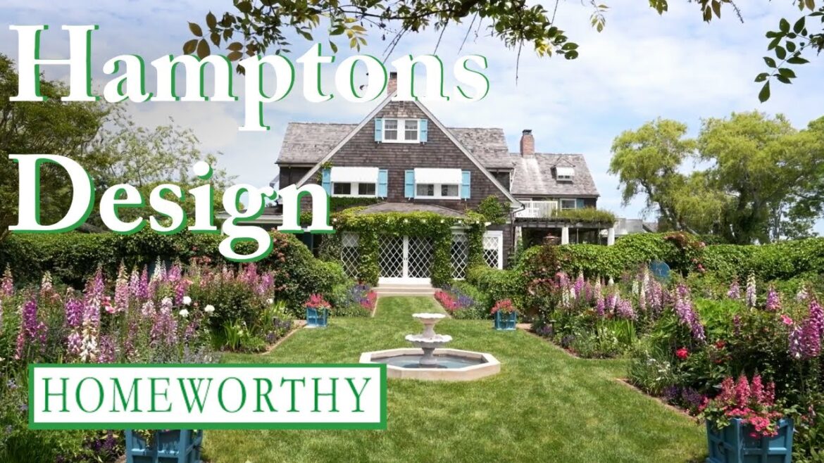 HAMPTONS INTERIOR DESIGN | Chic Decor and Gorgeous Gardens