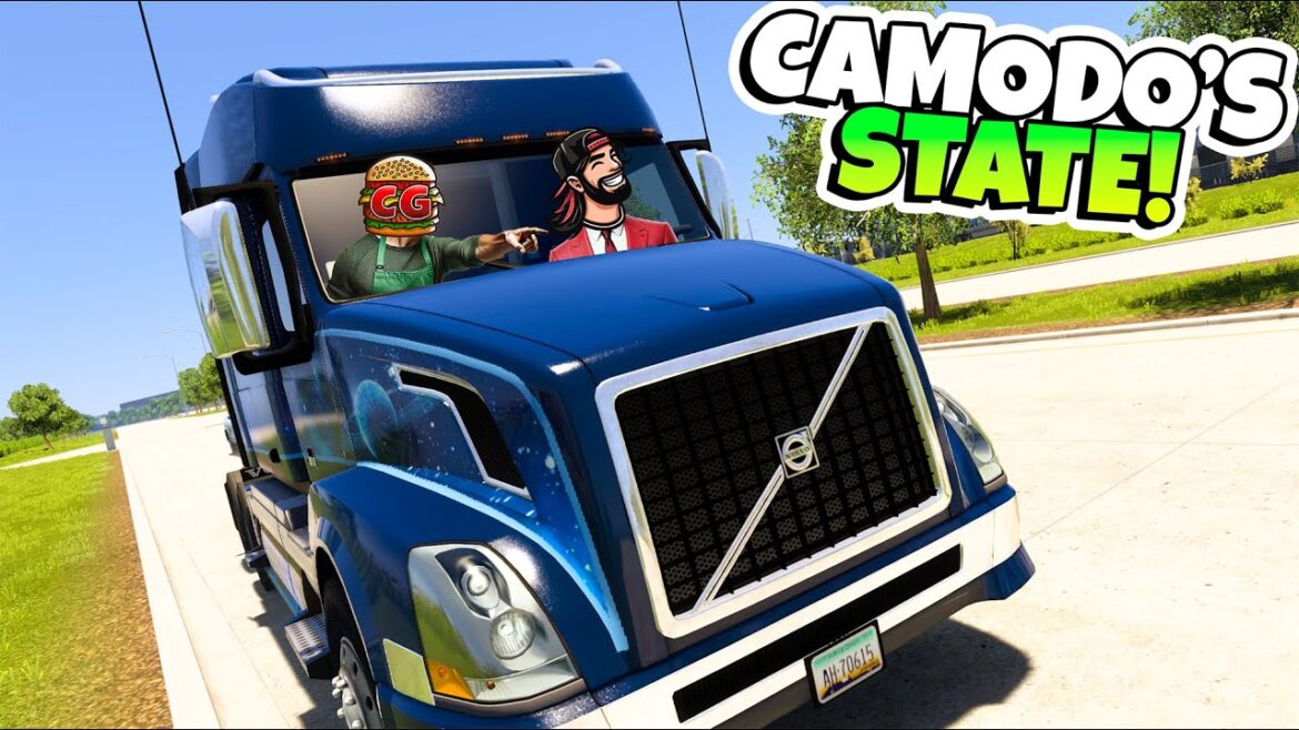 We Drove to Camodo's Home State TEXAS! - American Truck Simulator