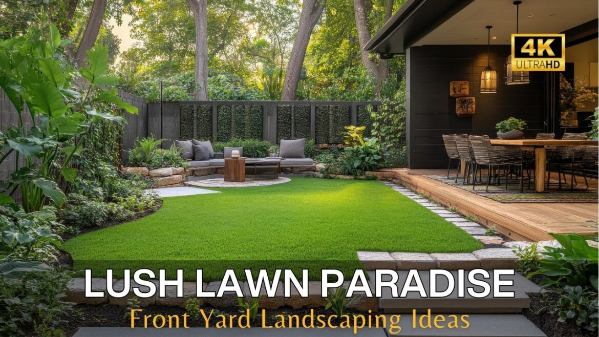 Lawn Care & Front Yard Landscaping: Simple Ideas for a Rustic Modern Retreat & Outdoor Living Space