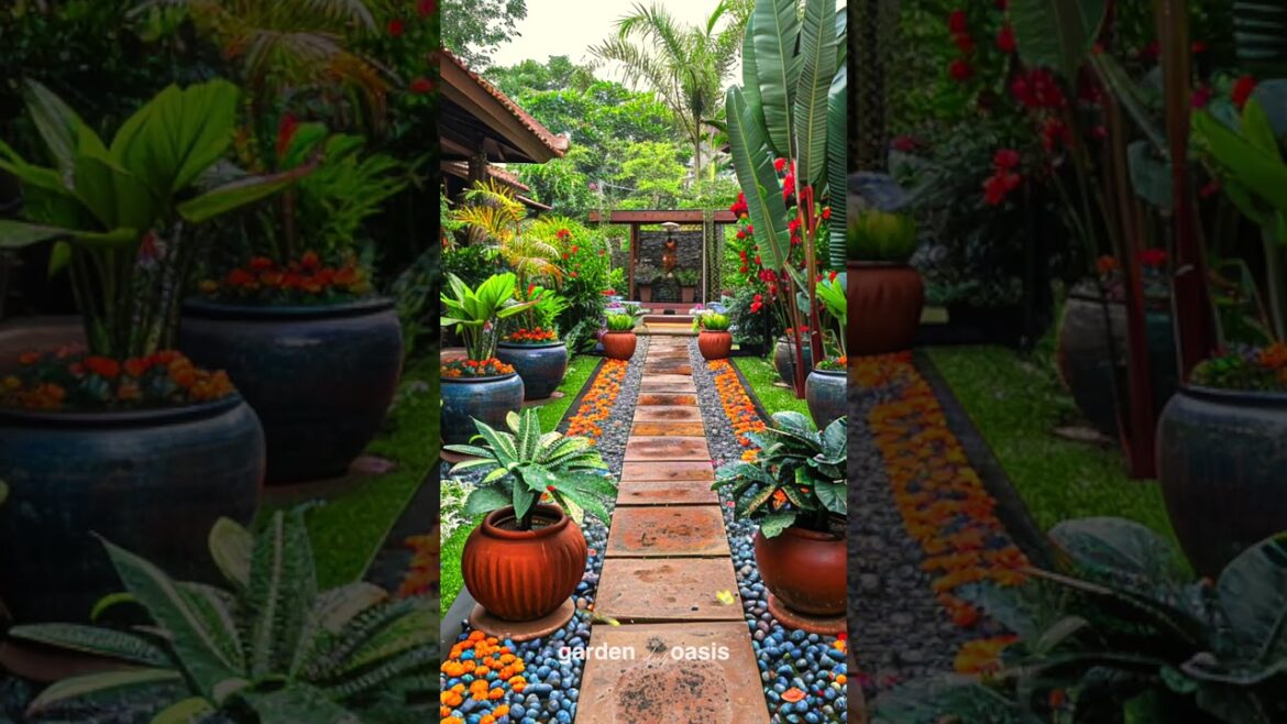 Front Yard Landscape Ideas p.26 #garden #backyardgardendesign #shorts