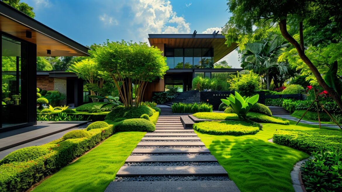 Designing a Lush Front Yard Oasis: Green Landscape Ideas