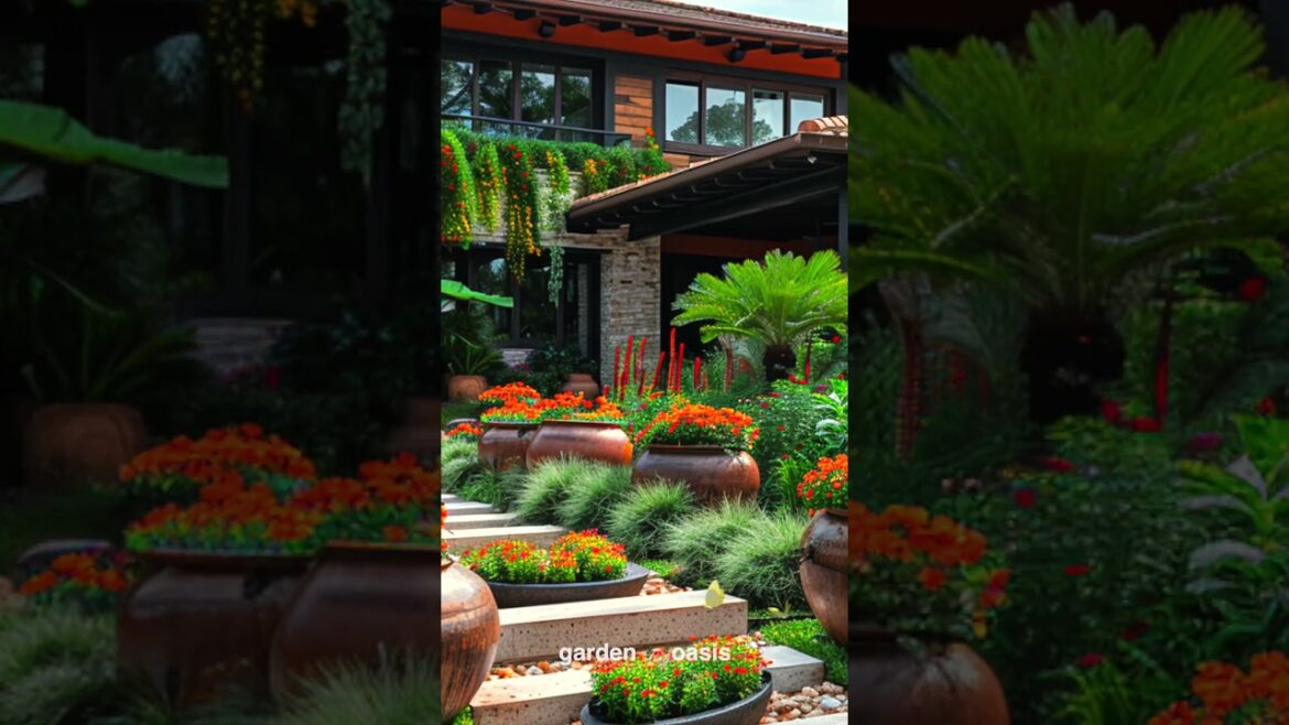 Front Yard Landscape Ideas p.73 #garden #shorts #frontyarddesign