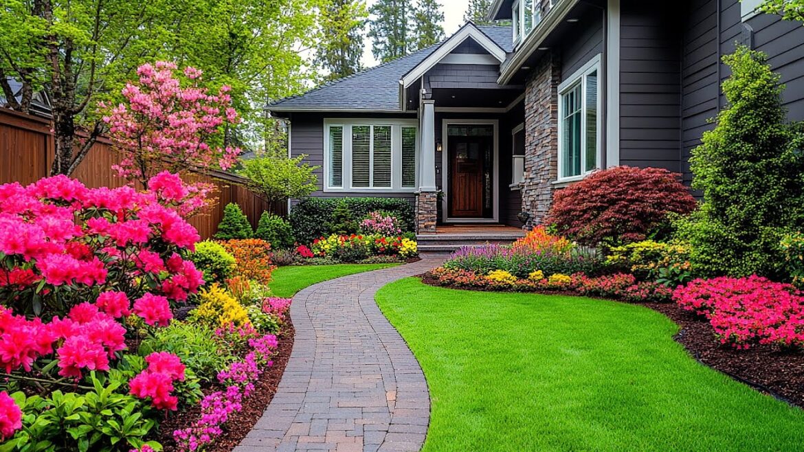 Front Yard Landscape Ideas: Designing Fragrant Flower Gardens with Welcoming Pathways