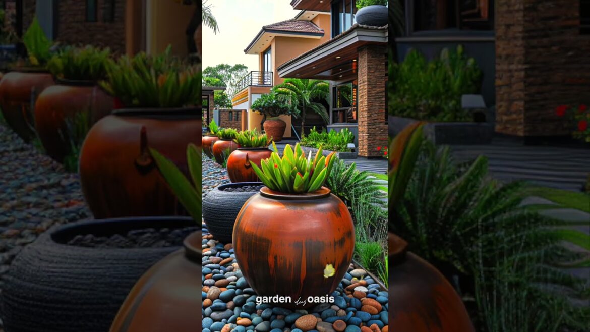 Front Yard Landscape Ideas p.84 #garden #shorts #frontyarddesign