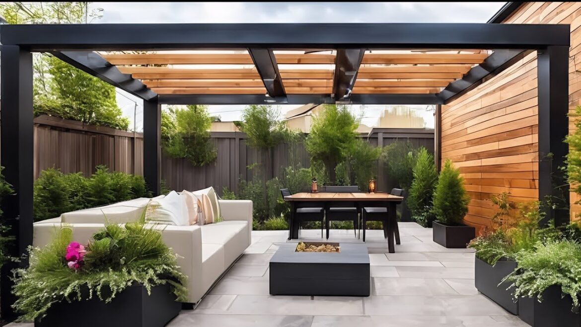 200+Modern Patio Design Ideas 2024 Backyard Garden Landscaping ideas| House  Rooftop Pergola designs