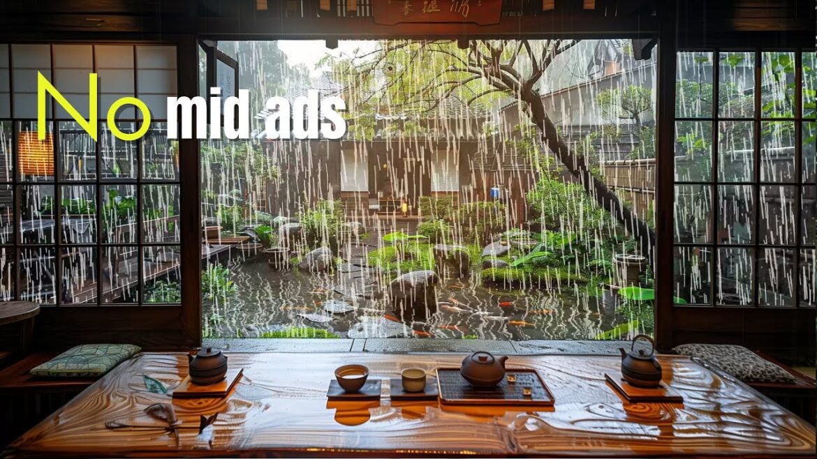 The cozy sound of rain in the Japanese garden, Suitable for relaxing & sleeping The cozy sound of rain in the Japanese garden, Suitable for relaxing & sleeping
