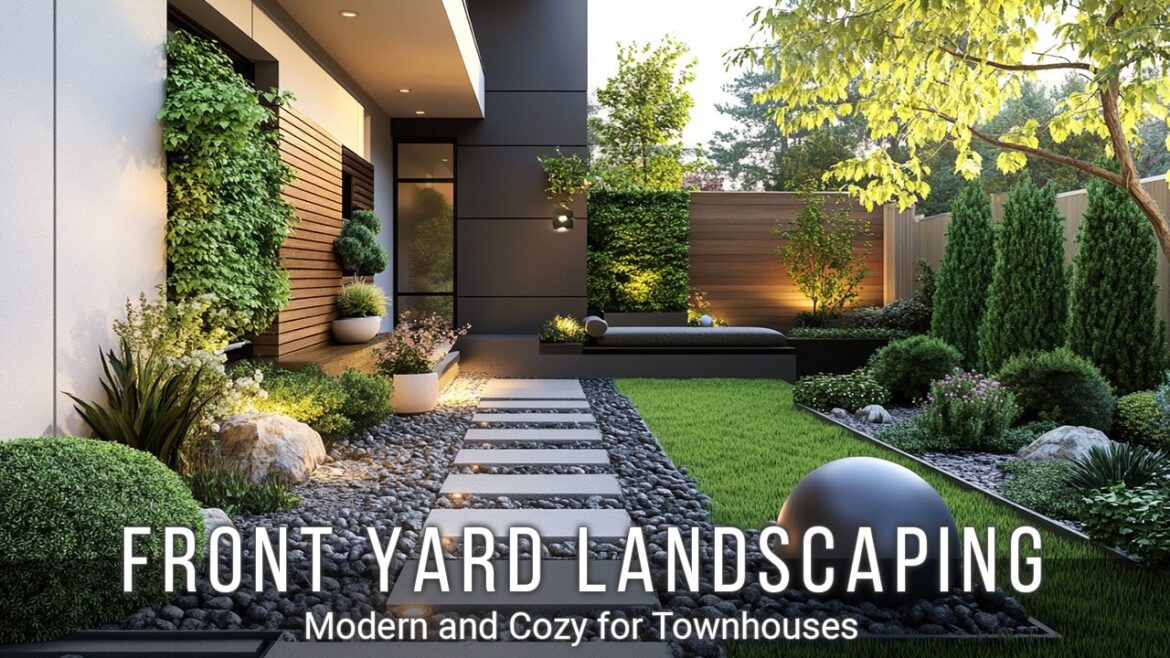 Modern and Cozy: Front Yard Landscaping Ideas for Townhouses