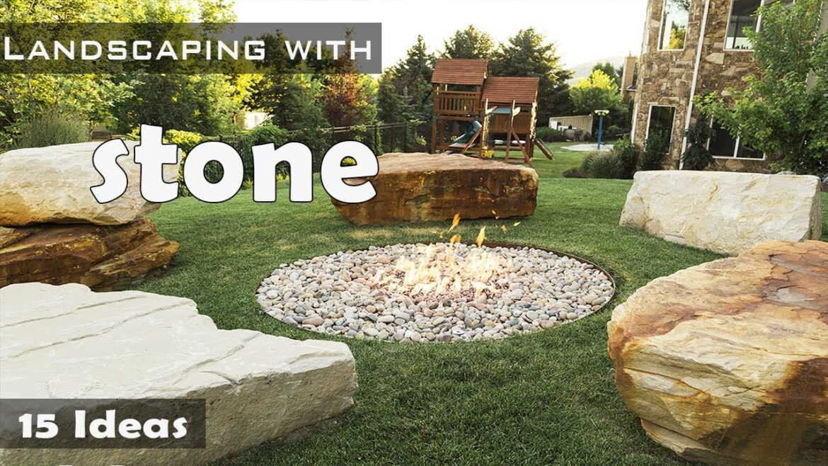Top 15 stone landscaping ideas for front yard | Front yard stone landscaping ideas