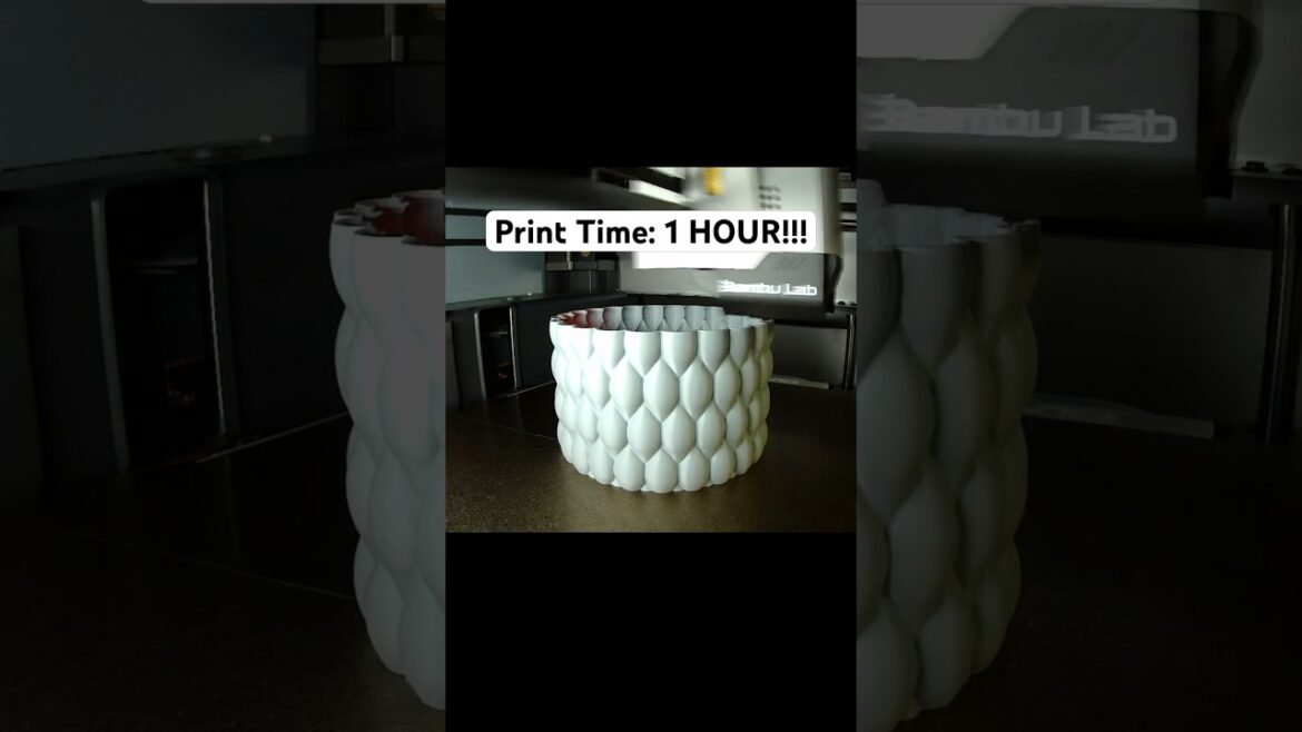 3D Printed Planter Timelapse: The Future of Gardening