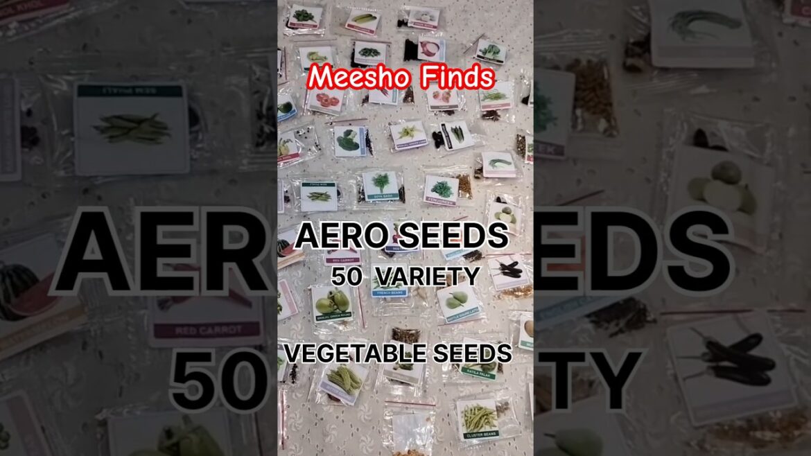 Aero Seeds 50 variety vegetable seeds combo pack with instruction manual/ #meeshofinds #meesho