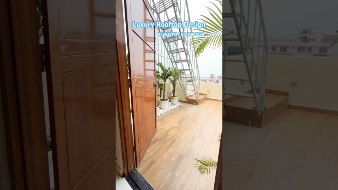 Luxury Rooftop Garden Design | house tour #shorts #shortvideo #rooftopgarden #jaipur