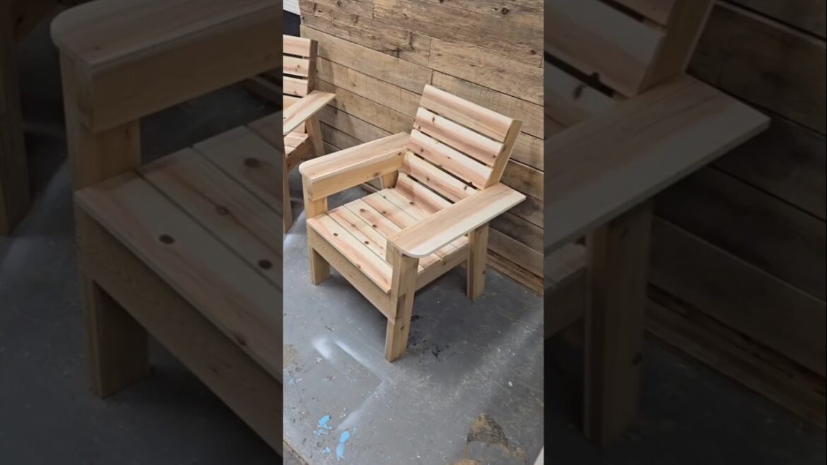 How to build an outdoor patio chair #diy #woodworking #furniture
