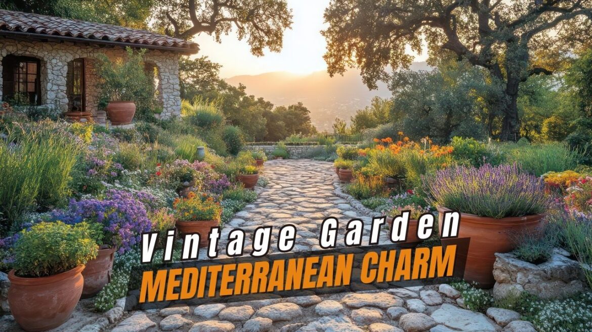 Mediterranean Garden Design with a Vintage Twist Mediterranean Garden Design with a Vintage Twist