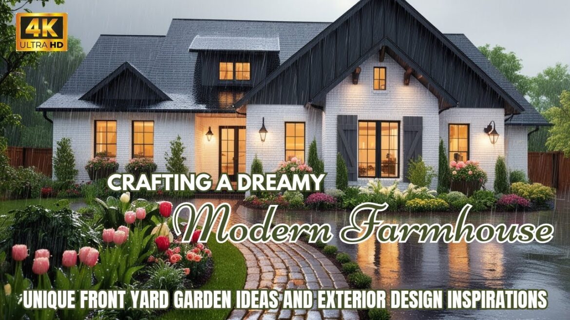 Exploring Modern Farmhouse Design: Exterior Style and Front Yard Landscape that Captivates the Heart