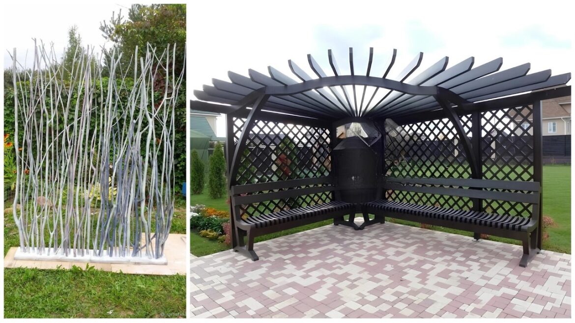 Beautiful backyard and  garden ideas: decor, flower beds, crafts, gabions, front yard!