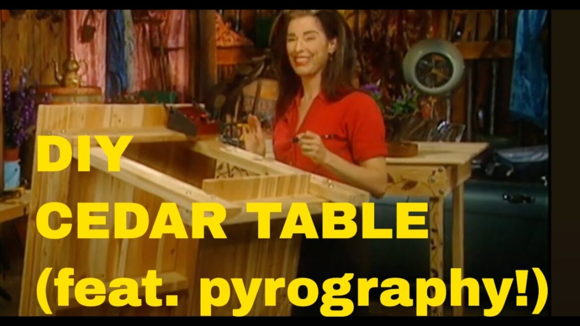 Easy DIY outdoor table with wood burning decoration (pyrography) Easy DIY outdoor table with wood burning decoration (pyrography)