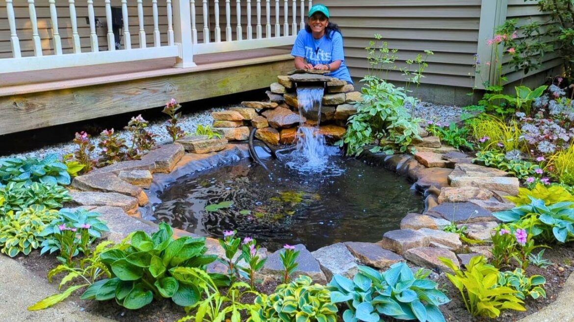 Front Yard Landscape Design Ideas | Home Garden Pond Waterfall | Curb Appeal