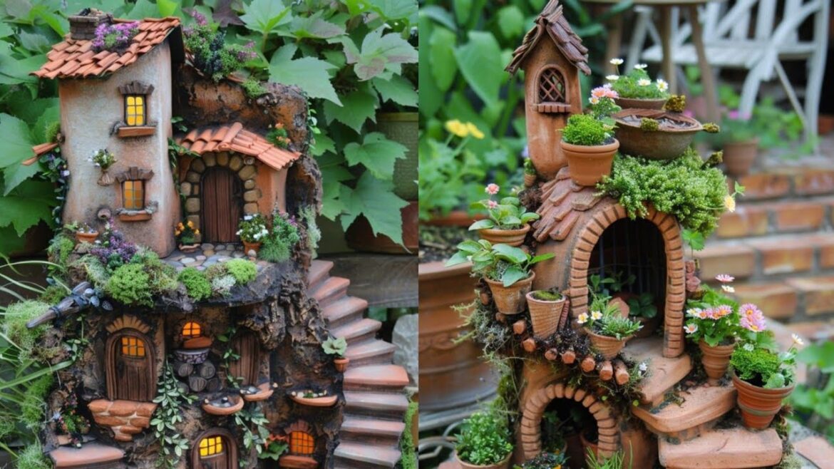 Mind Blasting Mini Fairy House Design Ideas 2025| Garden House Landscaping Ideas
