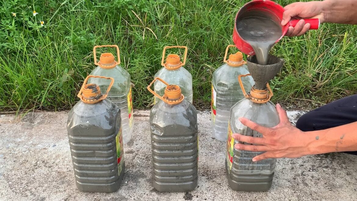 Cement and plastic bottle ideas // DIY Garden Design - BEAUTIFUL & EASY - Best for Your Home Garden